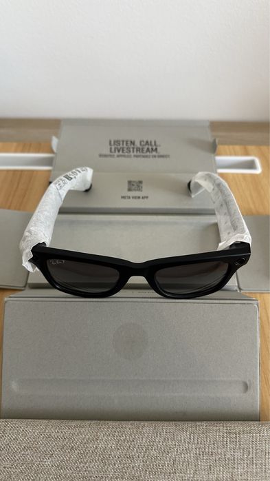 Óculos Inteligente Ray-Ban Meta Wayfarer Preto - Estado de Novo