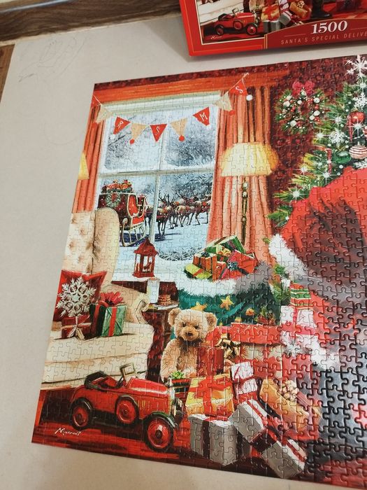Puzzle świąteczne 1500 elementów Castorland Santa's special delivery