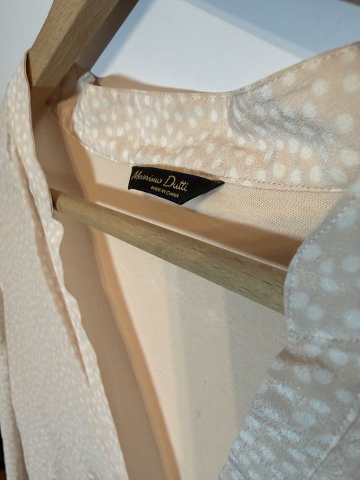 Różowa bluzka Massimo Dutti M różowa koszula Massimo Dutti 38 bluzka M