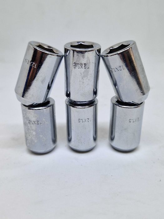 Гайка колісна відкрита під шестигранник 12x1.25/12x1.5/14x1.5 хром