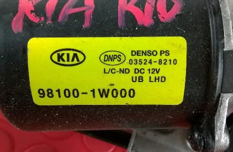 Motor Limpa Vidros Frente 98100-1W000 - KIA RIO III