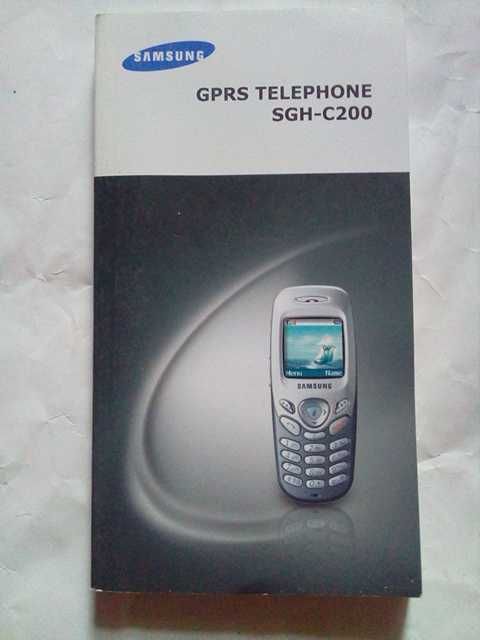 Книжка инструкция мобильный ретро телефон Samsung SGH-C200