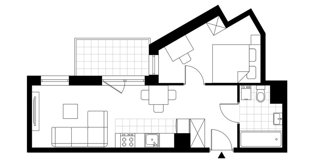 1-pokojowe mieszkanie 36 m² + balkon - Widok 4