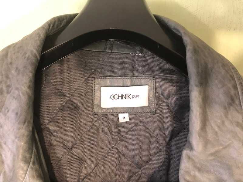 Kurtka skórzana pikowana męska Ochnik