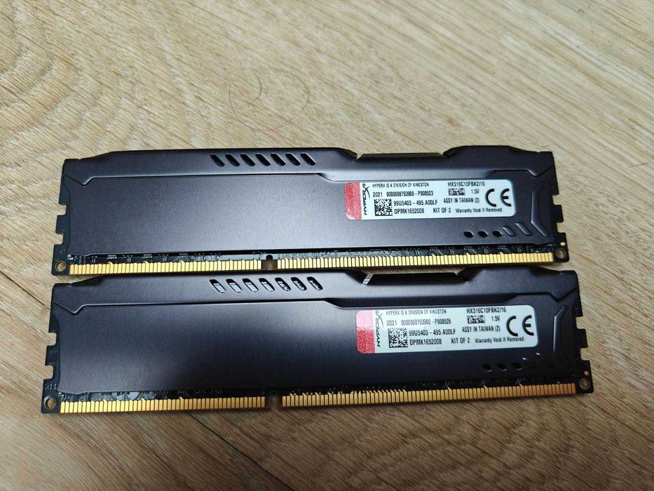 Pamięć RAM HyperX 16GB (2x8GB) 1600MHz CL10 Fury Black
