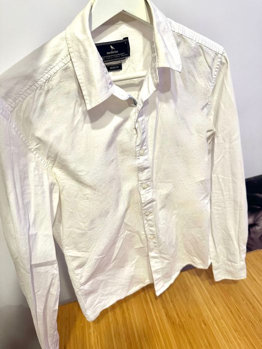 Koszula Medicine S slim fit biała elegancka basic