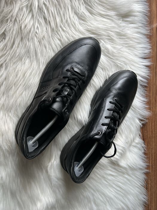 Ecco skórzane buty czarne goretex 49