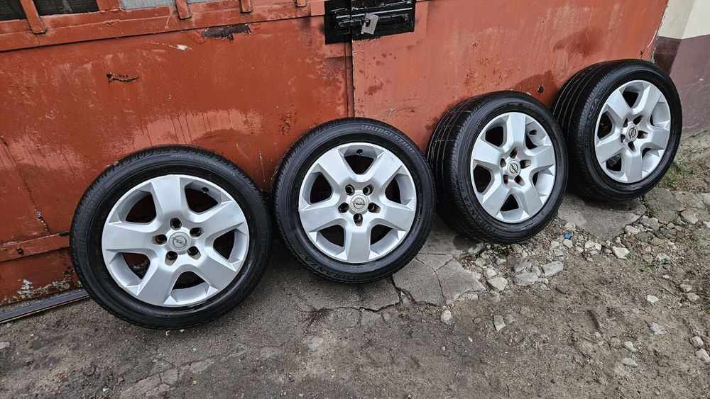 Koła felgi 5x110 opony 205/55/16 lato letnie bridgestone opel vectra c