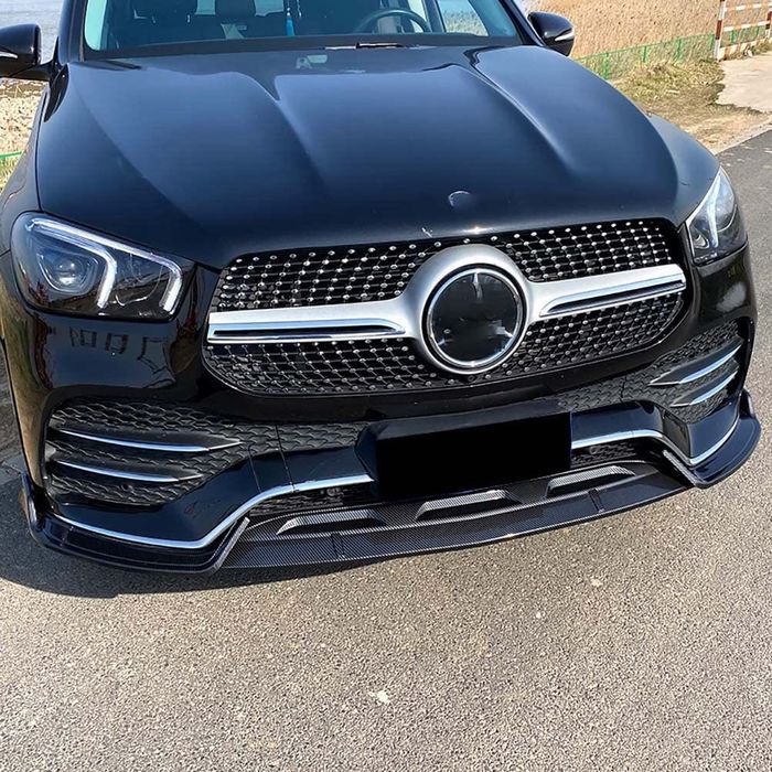 Губа на передний бампер Mercedes W167 сплитер накладка на бампер GLE