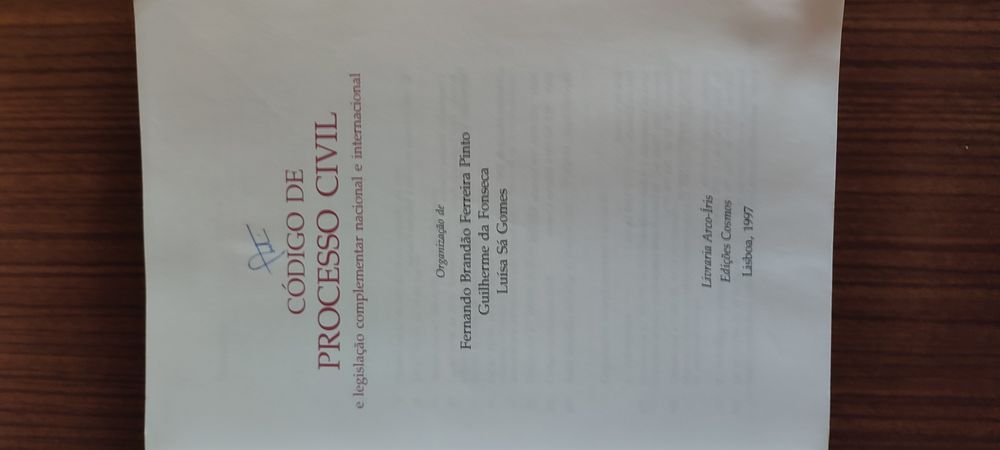 Livro do Código de Processo Civil de 1997