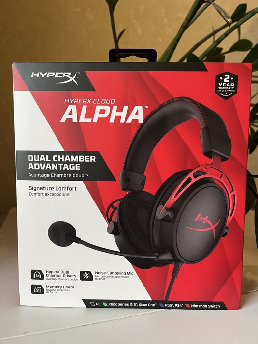 Гарнітура дротова ігрова HyperX Cloud Alpha (4P5L1AM)