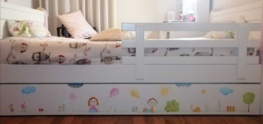 cama ( pinho ) de criança - 2 camas e 2 colchões - oficina Rustica