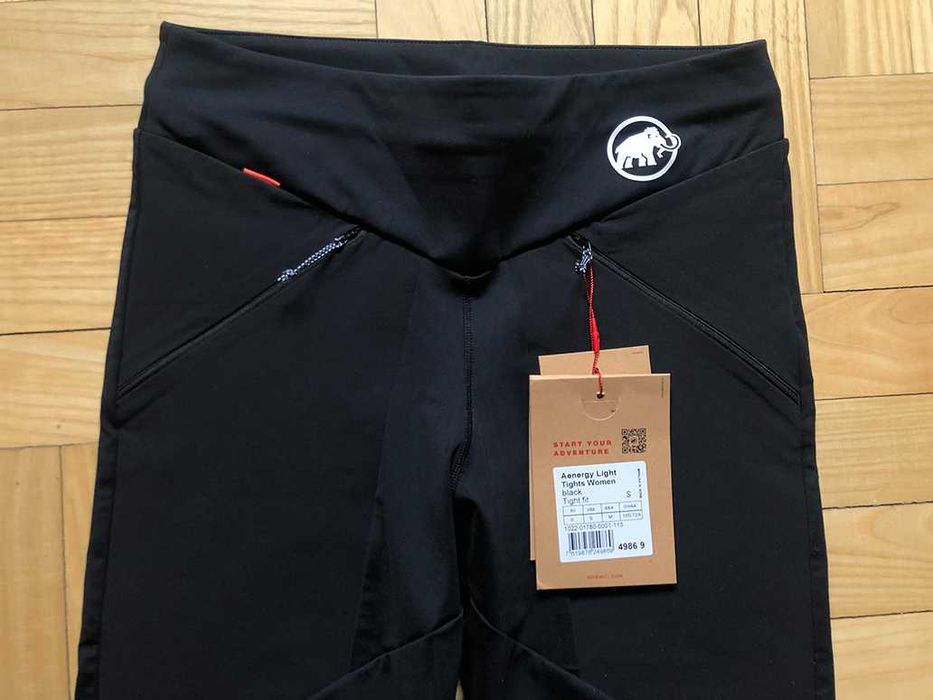 Legginsy damskie Mammut Aenergy Light Tights czarne - rozmiar S