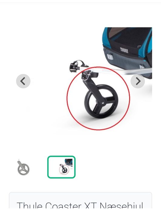 Przednie kółko spacerowe nowe Thule coaster XT