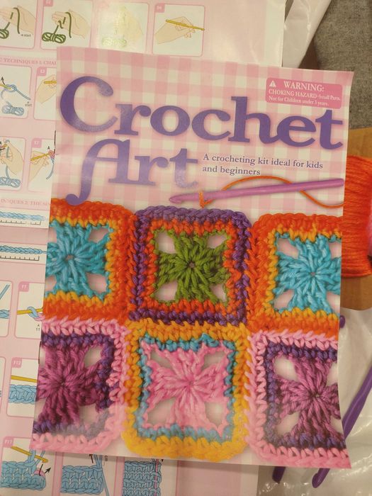 Arte do crochet para crianças