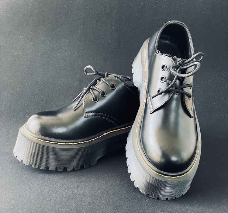 Glany platforma półbuty oxfordki gotyckie emo goth punk