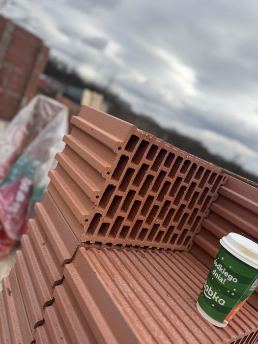 Pustak ceramiczny 25 PW porotherm bloczek beton h+h Glika  Termoton  Keram Leier