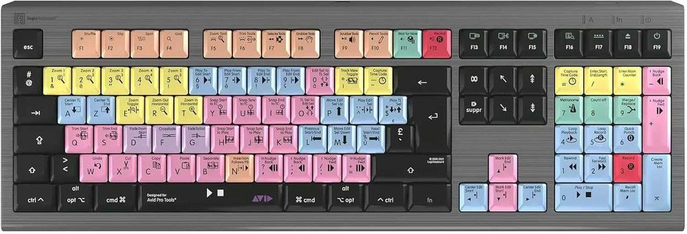 LogicKeyboard Avid Pro Tools Astra 2 FR (Mac) com Pace iLok3