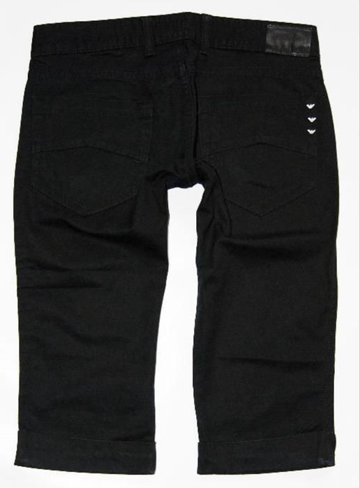 ARMANI JEANS spodnie 3/4 jeansy czarne 26