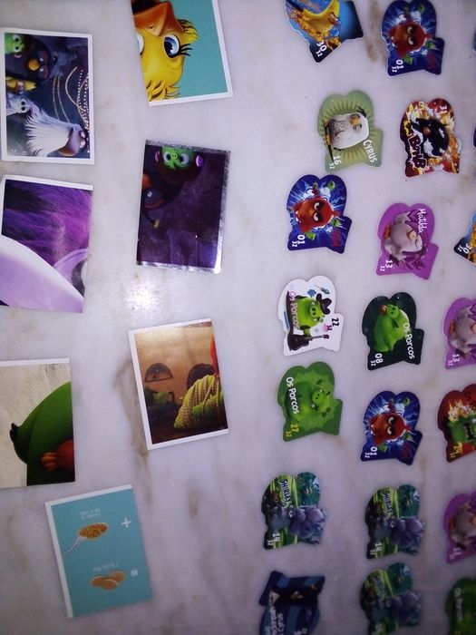 Conjunto de Cartas/Cromos Angry Birds