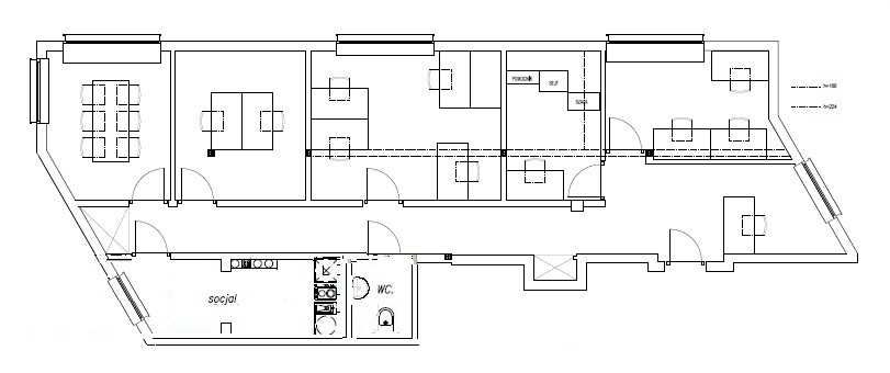 105m2, 5 pokoi na biuro / kancelarię / gabinet VOGLA