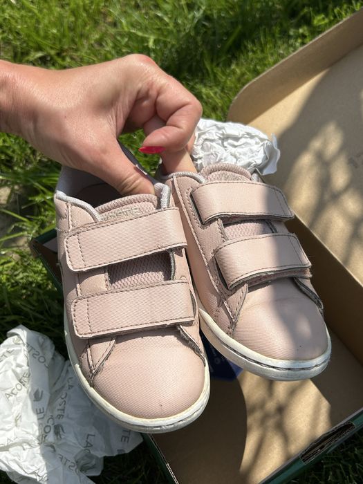Lacoste adidasy rzep roz.28
