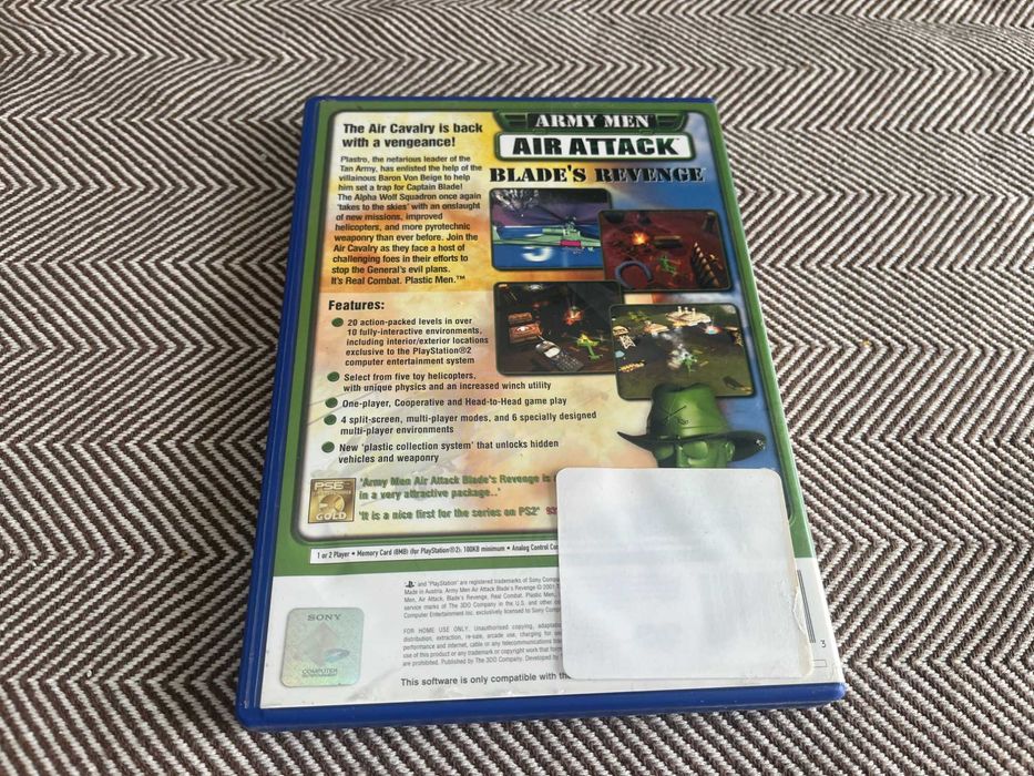 Gra Army Man Air Attack Blade's Revenge PS2 Playstation 2