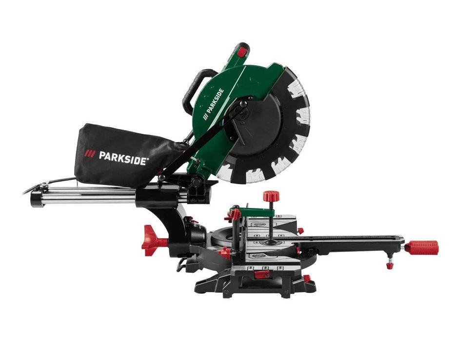 Pilarka piła ukosowa z posuwem Parkside PZKS 2000W 254 A1 Ukośnica