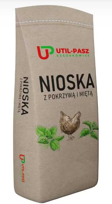 Pasza dla kur niosek z dodatkiem mięty i pokrzywy UTIL-PASZ
