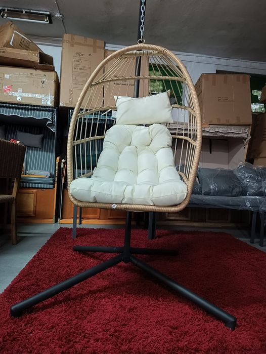 Wiszący kokon ogrodowy, Fotel bujany na taras lub ogród
