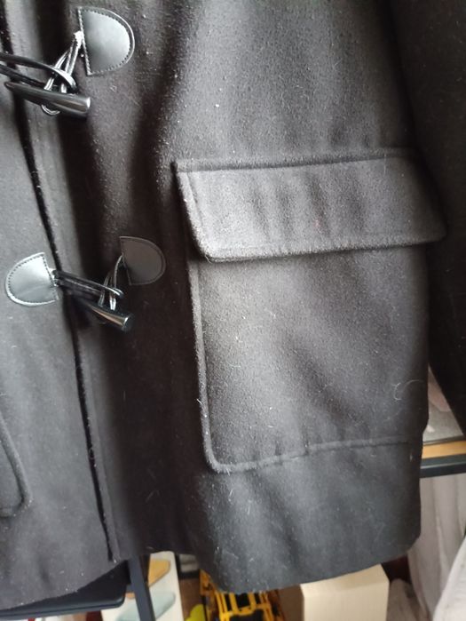 Elegancki płaszcz z kapturem firmy Fisherfield r. XL