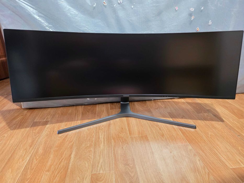 Супер ультраширокий ігровий монітор 49" Samsung CHG90 (LC49HG90DMRXEN) QLED 144Hz / Повний комплект