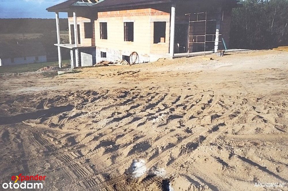 Dom willa do skończenia nad jeziorem Anastazewo duża działka spokoj...