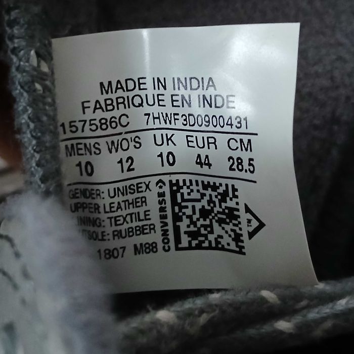 Converse Chuck Taylor All Star Grey Leather r. 44