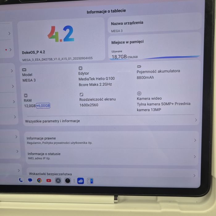Tablet BLACKVIEW Mega 3 12.1" 12/256GB LTE Wi-Fi
