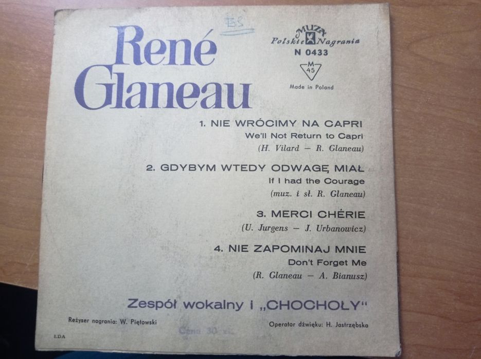 Rene Glaneau - Singiel
