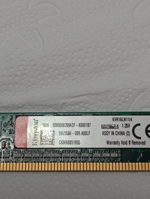 KVR16N 11/4 RAM Memory434772186424954882