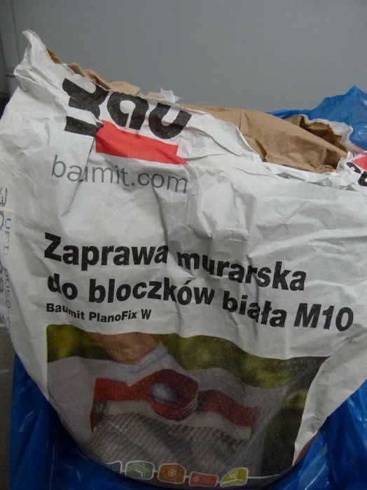 Pozostałości po remoncie - Zaprawa murarska do bloczków biała M10