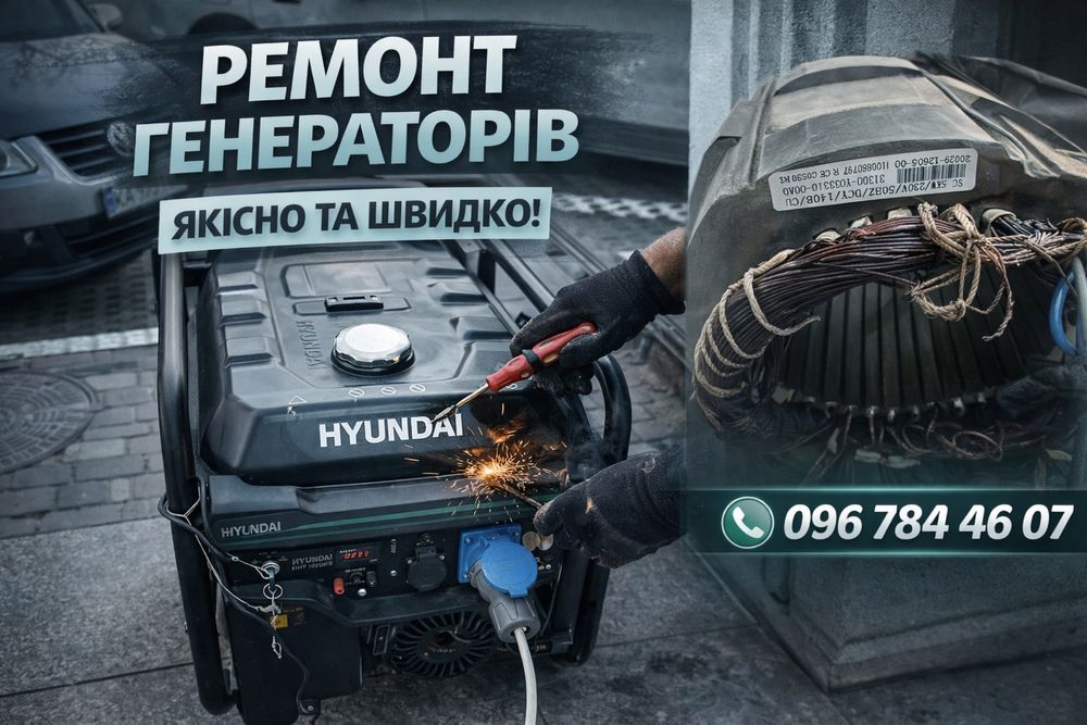 ВИЇЗД к замовнику ‼️ ТО , ремонт , регулювання генератора ‼️КИЇВ