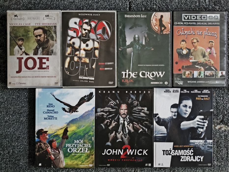 Filmy DVD różne płyty
