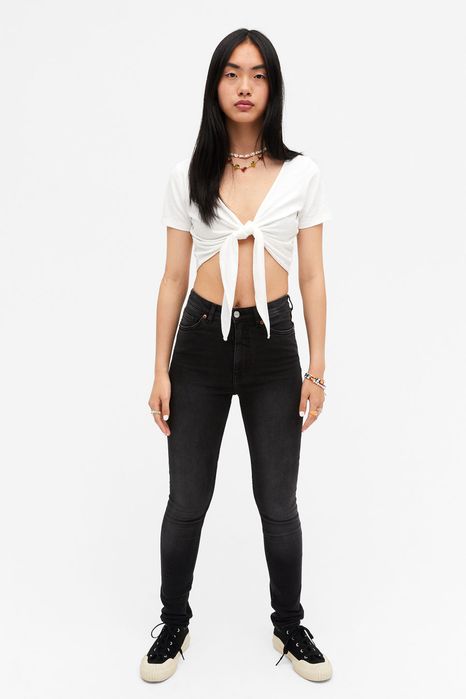 Jeansy Slim High Waist Monki 30