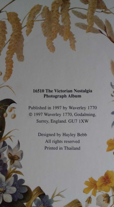 Álbum para fotos "Vitorian Nostalgia"