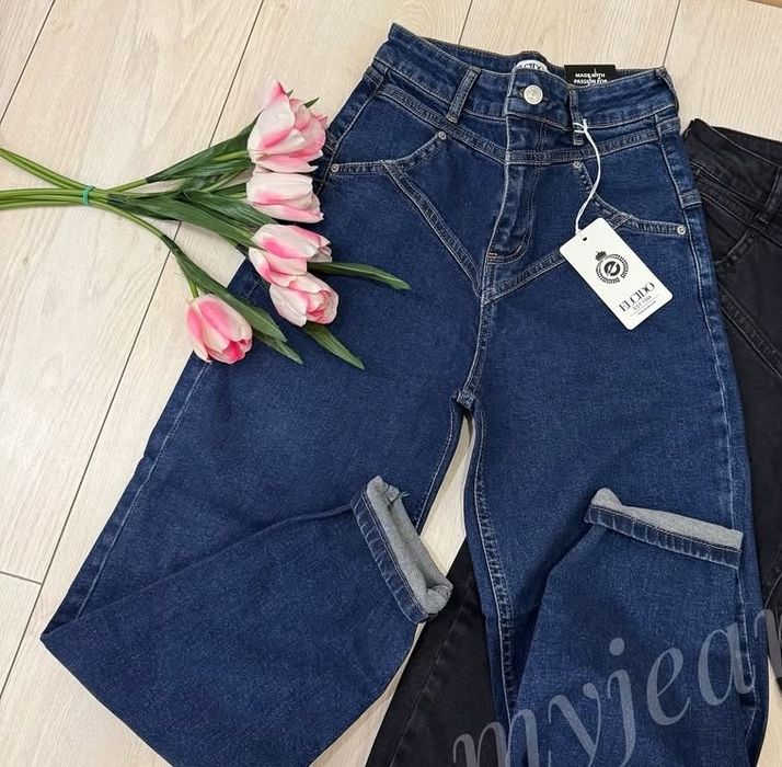 Джинси  жіночі з імітацією