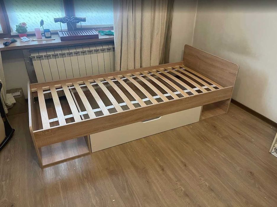 Ліжко Тіпс +ортопедичний вклад, односпальне з шухлядою, наявність