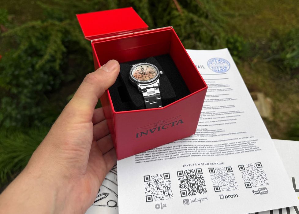 Годинник жіночий Invicta Angel 28687 Mother of Pearl 38 mm. WR 50 MT