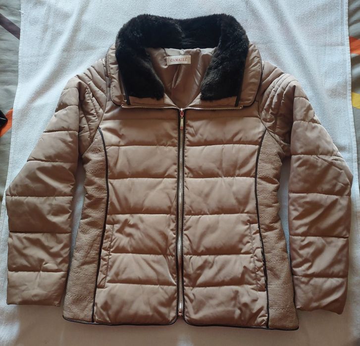 Casaco Alcochoado Bege Escuro, T40