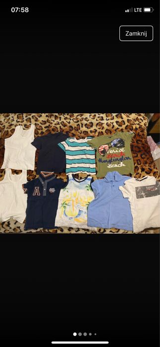 Paka ubran dla chlopca r.122-128