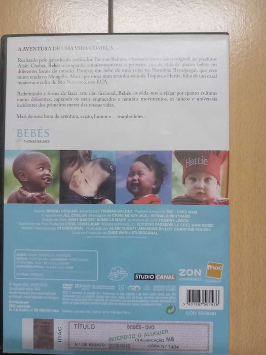 DVD Filme BEBÉS de Thomas Balmès – Documentário Legendas em