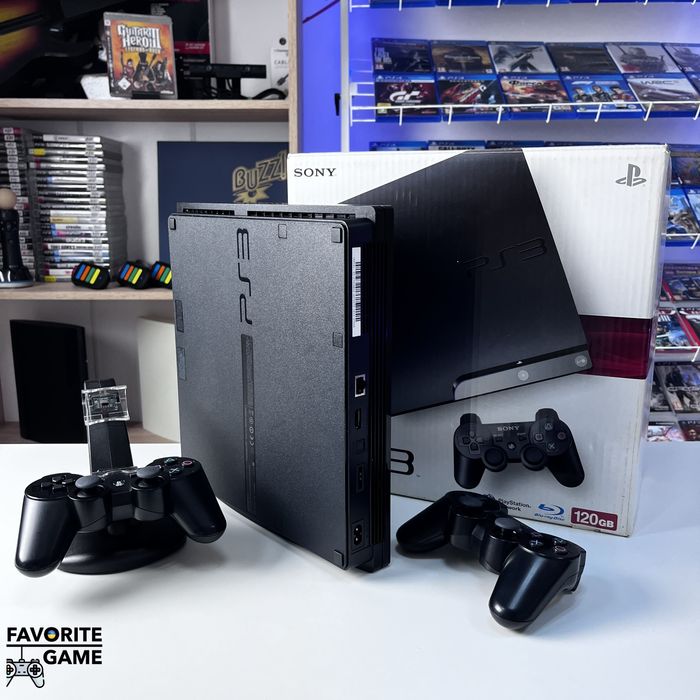 PS3 Slim 500 GB + 31 гра + Гарантія, Доставка / Sony Playstation 3, ПС3 Слім