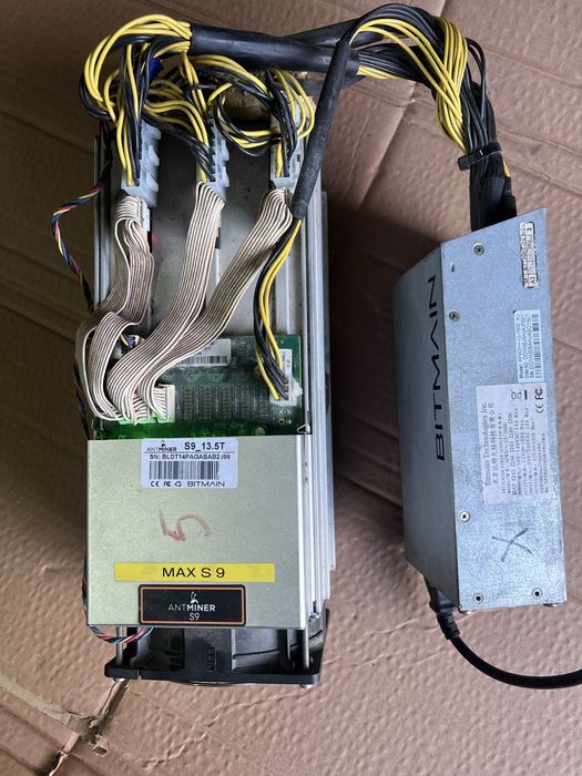 Asic майнер Bitmain Antminer D3 з блоком живлення APW А3 1600 Bitmain Antminer S9 + Блок живлення APW3++ (Комплект)